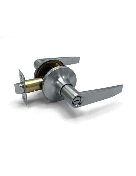 CERRADURA 815 TUB. MANILLA BAÑO US32D ROS/RED.