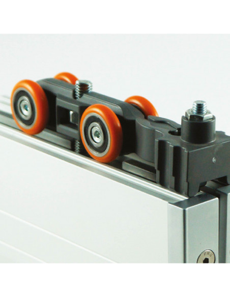 SISTEMA CORREDIZO DN-80 VIDRIO A PRESION