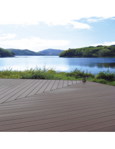 DECK RANURADO 2200X150X25 CHOCOLATE 150X25