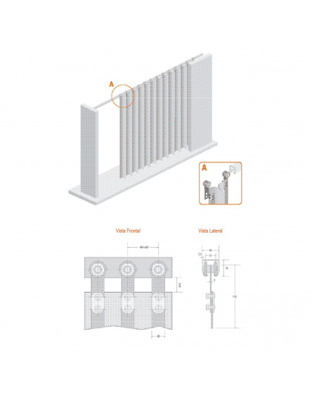 SISTEMA CORREDIZO LN-150