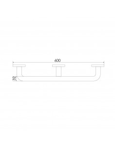 BARRA RECTA BAÑO 600MM 2