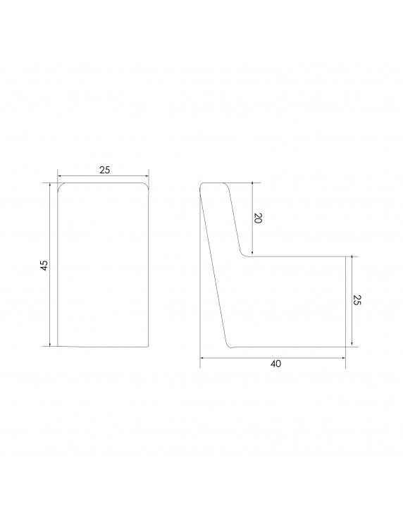 PERCHA SIMPLE 6201 INOX
