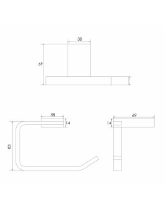 PORTA ROLLO 6114 CROMO 2