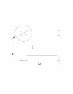 PORTA ROLLO 6122 CROMO 2
