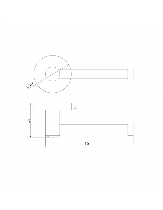 PORTA ROLLO 6122 CROMO