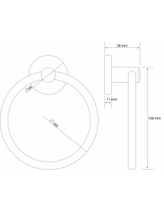 TOALLERO ARGOLLA 6122 CROMO 2