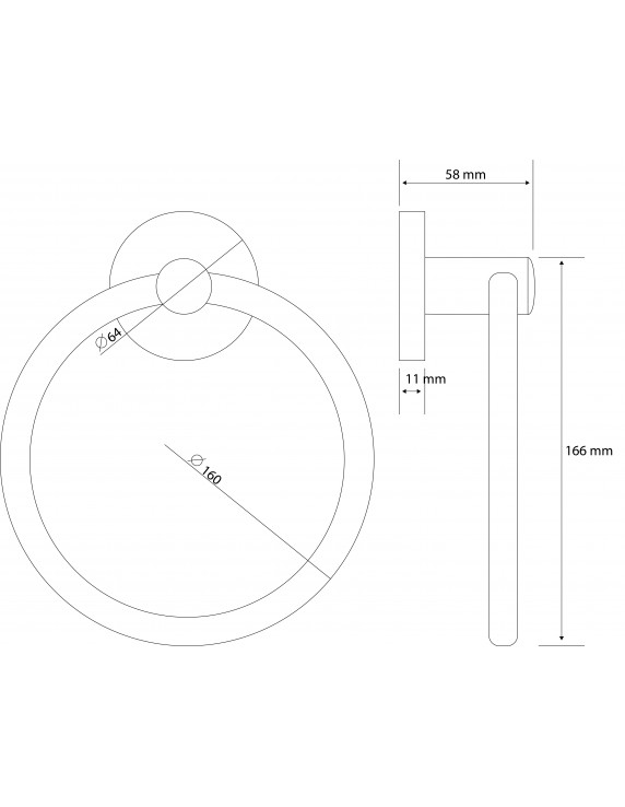 TOALLERO ARGOLLA 6122 CROMO