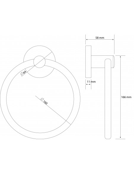 TOALLERO ARGOLLA 6122 CROMO