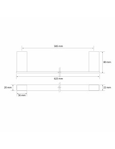 TOALLERO BARRA 6101 60CM INOX 2