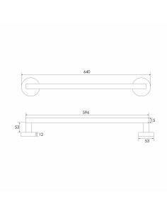 TOALLERO BARRA 9200 60CMS 2