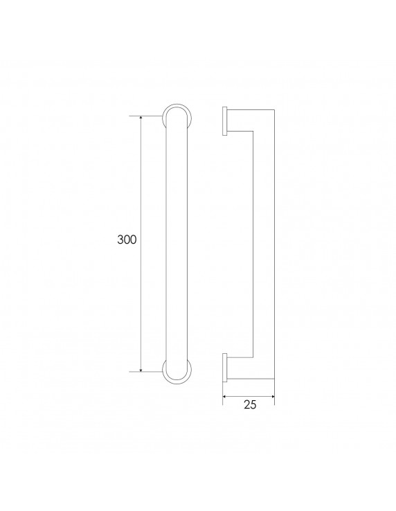 MANILLON 209 25X300MM INOX