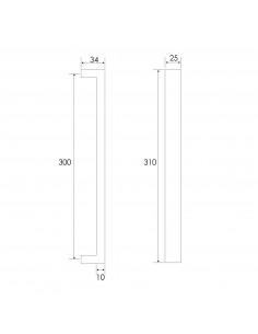 MANILLON SINGLE 11A 300X34MM PTA. MADERA 2