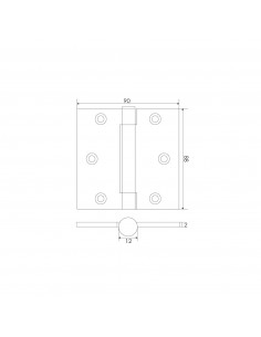 BISAGRA BRONCE RESORTE MODELO 2060 (SET) 2