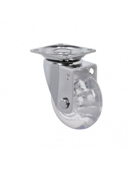 RUEDA 2" HORQUILLA GIRATORIA 40 KG GEL HUMO