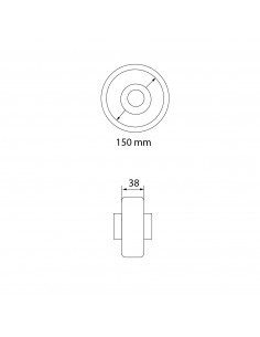 RUEDA 6" GOMA MACIZA 120 KG 2