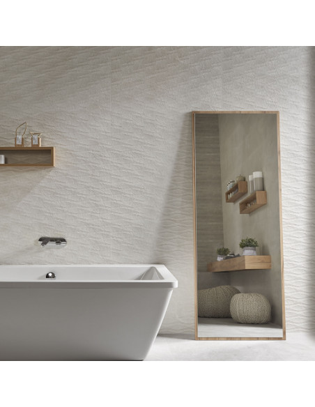 CERAMICA MURO MATE TERRANOVA ART BLANCO 30X90
