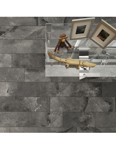 GRES PORCELANICO EVOLUTION DARK GRAY 20X90