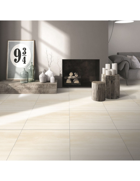 GRES PORCELANICO LIMESTONE MARFIL 60X60
