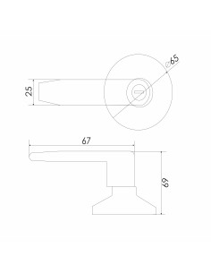 CERRADURA 815 TUB. MANILLA BAÑO ROS/RED 2