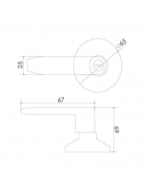 CERRADURA 815 TUB. MANILLA BAÑO ROS/RED