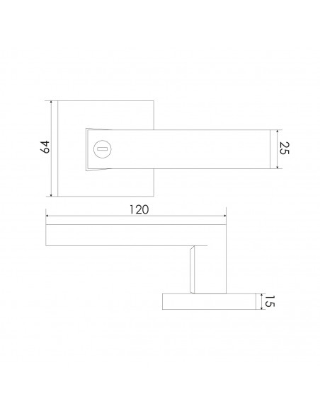 CERRADURA 1803 TUBULAR MANILLA BAÑO NG
