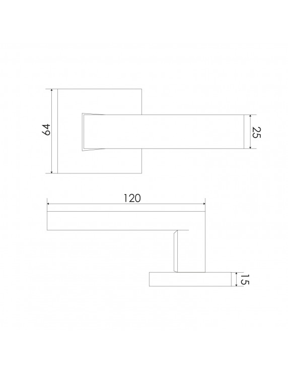 CERRADURA 1803 TUBULAR MANILLA PASO NS