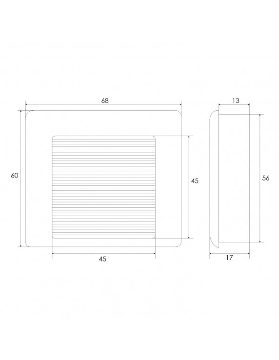 ASA 15203Z CUADRADA 68X60MM