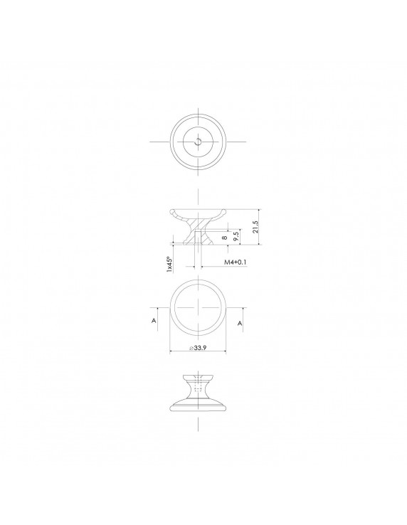 POMO 24316 CONCAVO ITALIANO D.25MM
