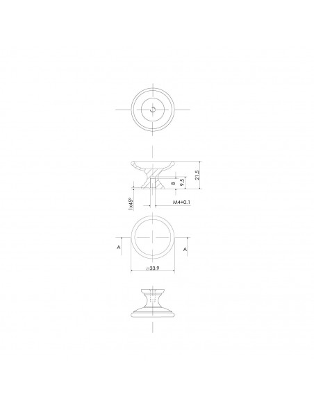 POMO 24316 CONCAVO ITALIANO D.25MM