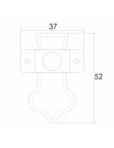 TIRADOR 21150 CUERO 37X52MM 2