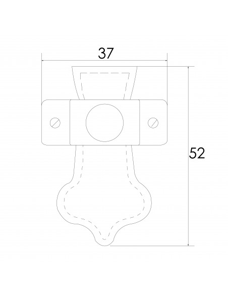 TIRADOR 21150 CUERO 37X52MM
