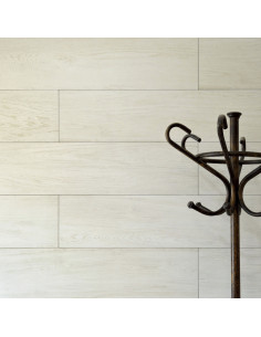 PORCELANATO MADERA LANDES BLANCO 22,5X90