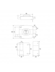 CERRADURA PARCHE 125 NG 2