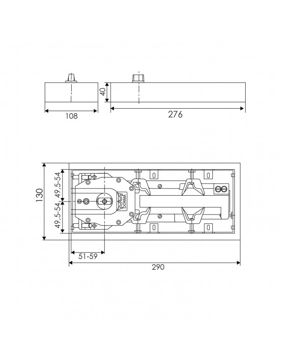 QUICIO HIDRAULICO BTS 65 POTENCIA 4 SIN HERRAJES