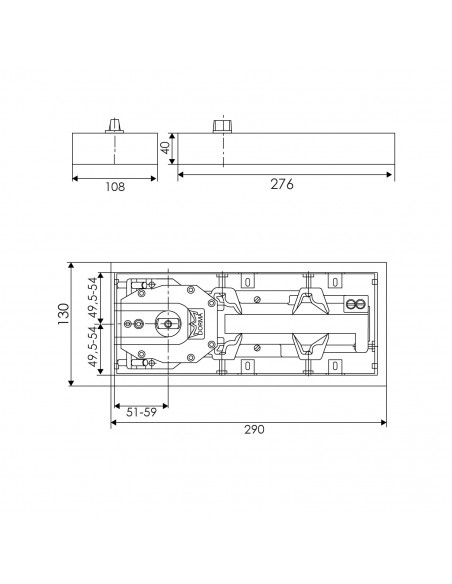 QUICIO HIDRAULICO BTS 65 POTENCIA 4 SIN HERRAJES