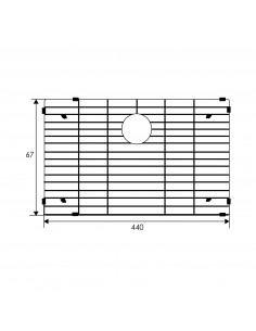 REJILLA INFERIOR PARA LAVAPLATO MOD.957022 INOX 2