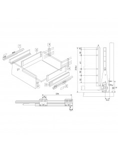 KIT CAJON OLLERO 500MM BLANCO BLANCO 2