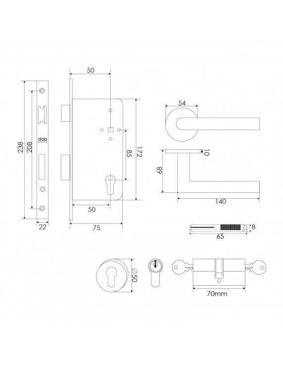 KIT 2816 INOX ACCESO