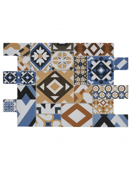 CERAMICA PISO MATE CLASSICO MULTICOLOR 34X50