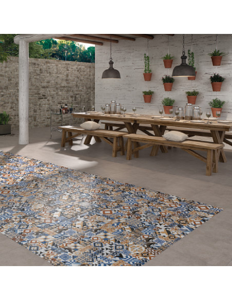 CERAMICA PISO MATE CLASSICO MULTICOLOR 34X50