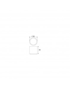 TOPE PUERTA CILÍNDRICO 30MM 2