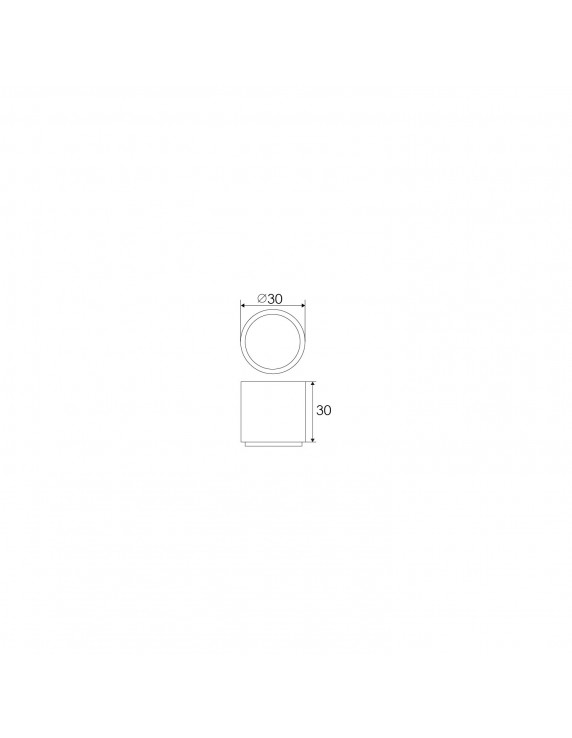 TOPE PUERTA CILÍNDRICO 30MM