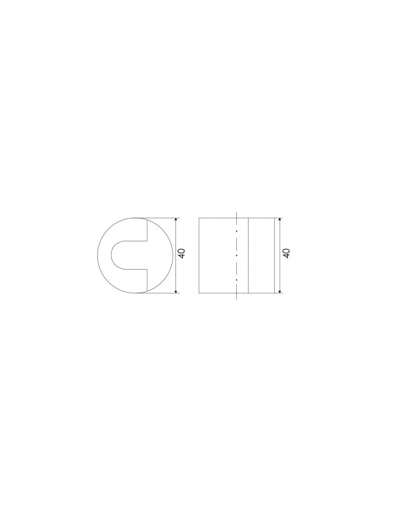 TOPE PUERTA 078 CILINDRICO DE PISO SATINADO