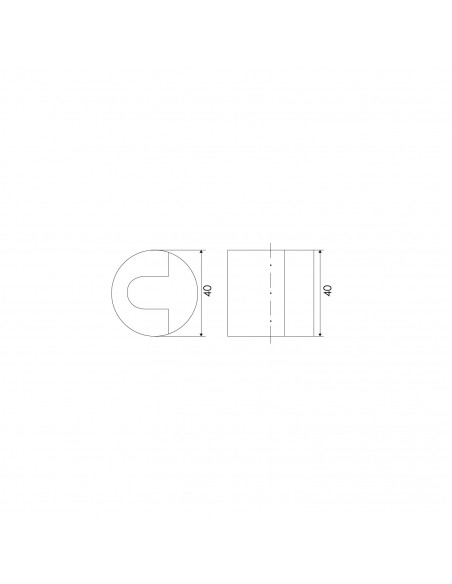 TOPE PUERTA 078 CILINDRICO DE PISO SATINADO