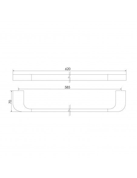 TOALLERO BARRA 6201INOX