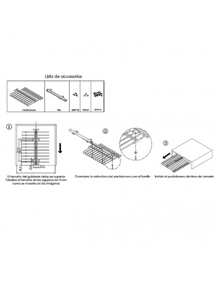 PANTALONERO DESLIZANTE WS4107
