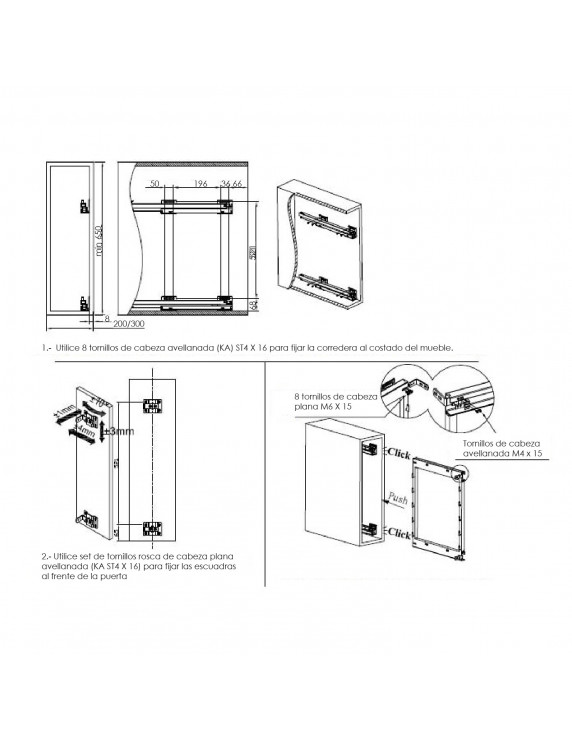 ESPECIERO LAT. DER FLAT GREY 200MM 3 NIVEL DARK...
