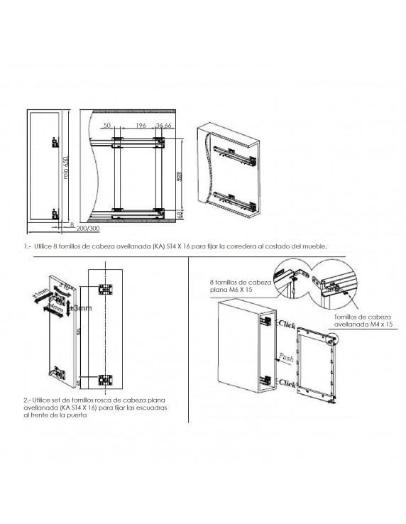 ESPECIERO LATERAL IZQ. 3 NIVEL. 200MM FLAT GREY...