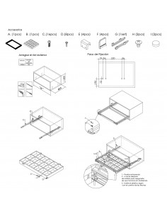 CORBATERO 081C MULTIPLE DESLIZANTE 470 X 764~864MM 2