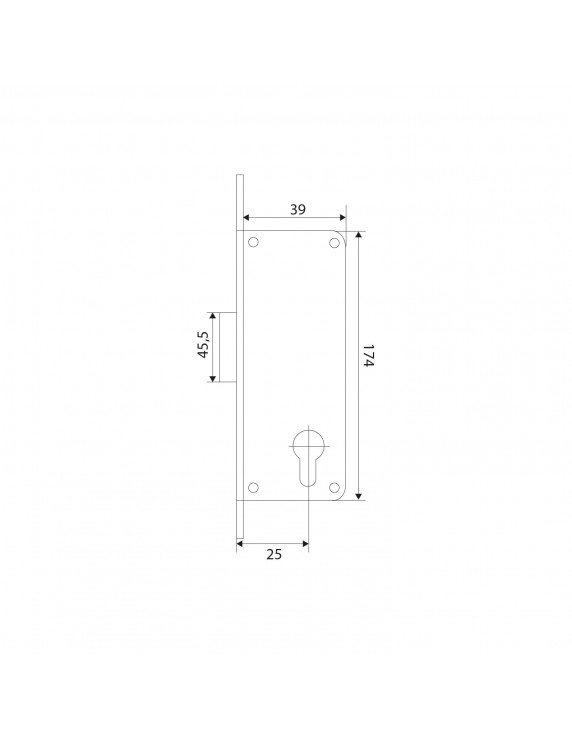 CERRADURA VAIVEN PERFIL 2216